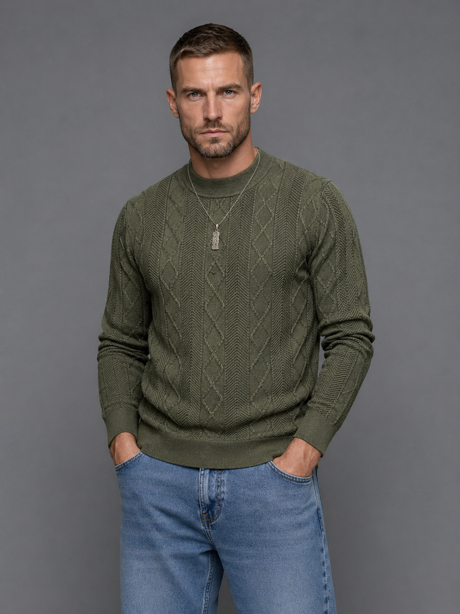 Reid — Turtleneck Knit Sweater