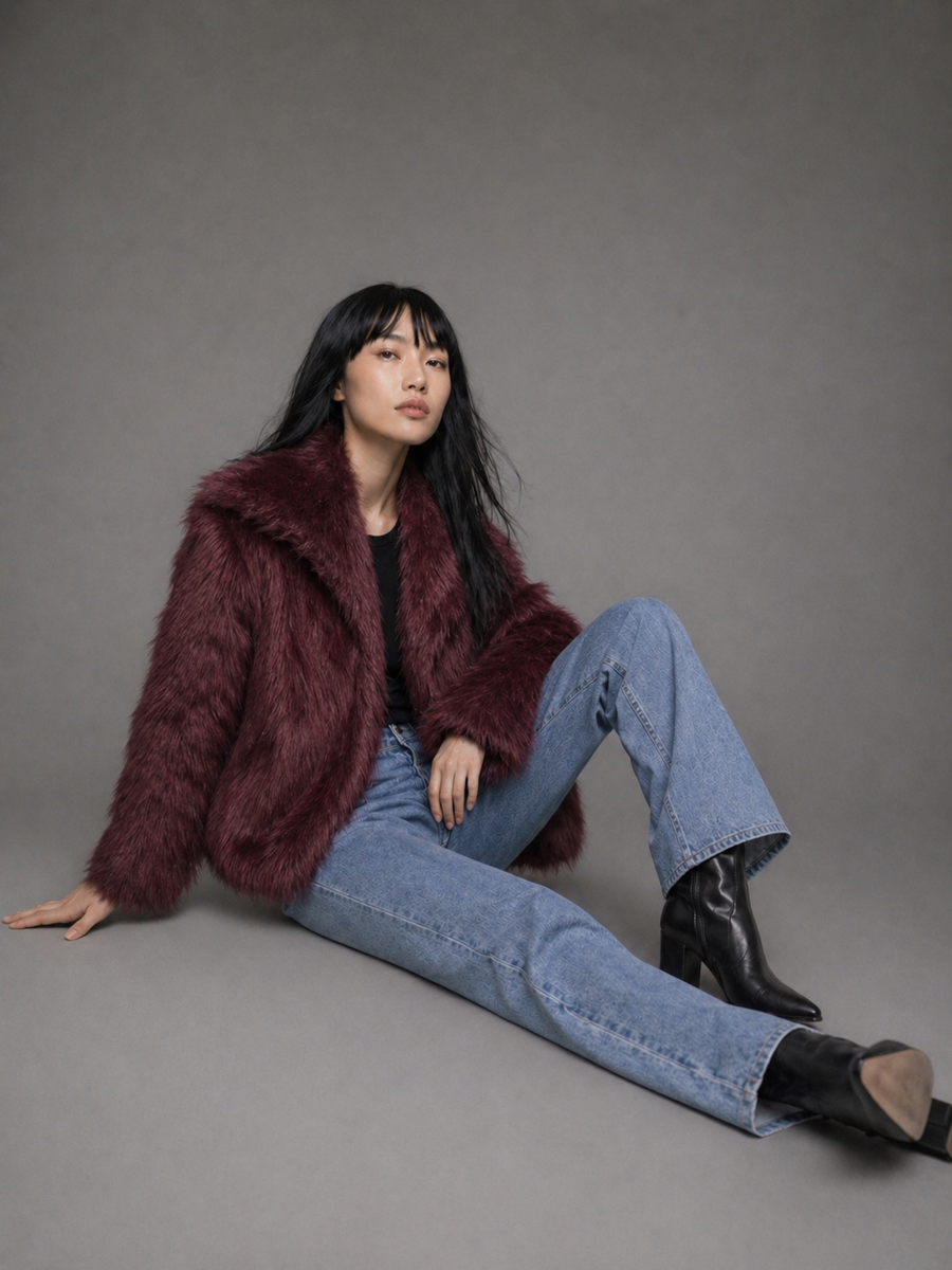 Fern — Fluffy Faux Fur Coat