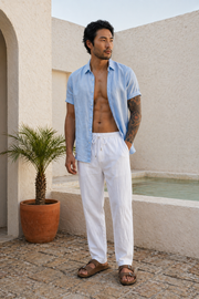 Max — Linen Straight-Leg Trousers